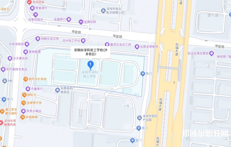 深圳市深科技工學(xué)校地址，乘車路線